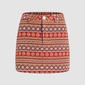 NWT Cider Retro Pattern Skirt - L